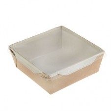 Коробка бум OpSalad 1,2л 165х165х65 крыш съем ПЭТ (50/300)