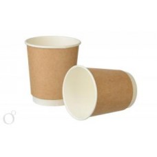 Стакан бум. 250мл 2-хсл Крафт d-80 (20/500)