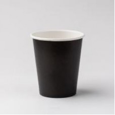 Стакан бум. 200мл 1 тон Черный (50/2000)  d-73