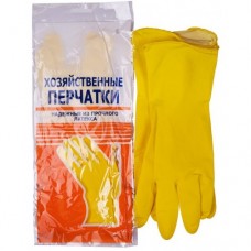 Перчатки резин (латекс хоз) р-р L  (1/12)