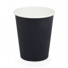 Стакан бум. 350мл 1 тон Черный (50/800)  d-90