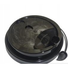 Крышка Д- 80 Черн с Усиком к Ст 0,25 бум, пена (50/1000)