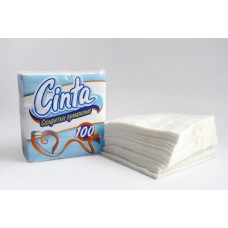 Салфетки бум. 100л Белые 