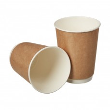 Стакан бум. 350мл 2-хсл Крафт d-90 (25/500)