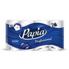 Бумага туалетная 1/8 PAPIA PROFESSIONAL 3-сл (1/7) Для СП