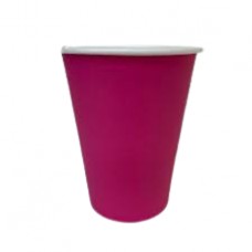 Стакан бум. 350мл 1 тон Розовый d-90 (50/1000)