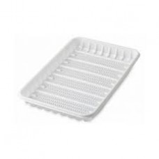 Лоток 1,0кг ПС №3 р-р 220х145х20мм, белый (50/1600) Лоток 1,0кг ПС №3 р-р 220х145х20мм, белый (50/1600)