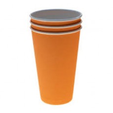 Стакан бум. 400мл 1 тон Оранжевый d-90 (50/1000)