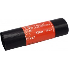 Пакет мусор 120л (35)  в рул 10шт 