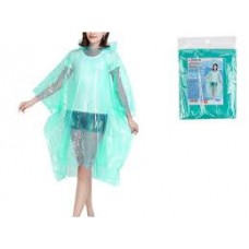 Дождевик-пончо PERFECTO LINEA зеленый, пэ, р-р 110х127