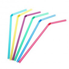 Трубочка PS 5х210 с гофрой Цветн (250/12000)