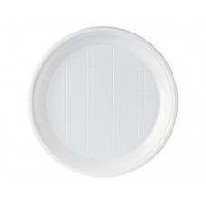 Тарелка PS 205 б/секц белая (100/1800) РФ